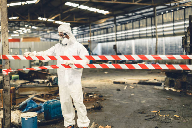 Professional Biohazard Cleanup technician working in Findlay, OH